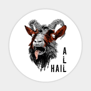 All Hail Satanic Goat Magnet